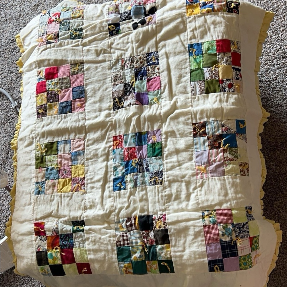 Antique baby quilt